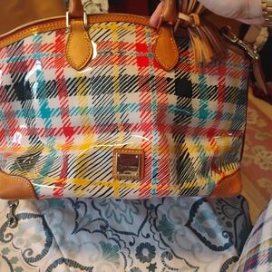 Dooney & Bourke Colorful Plaid Satchel